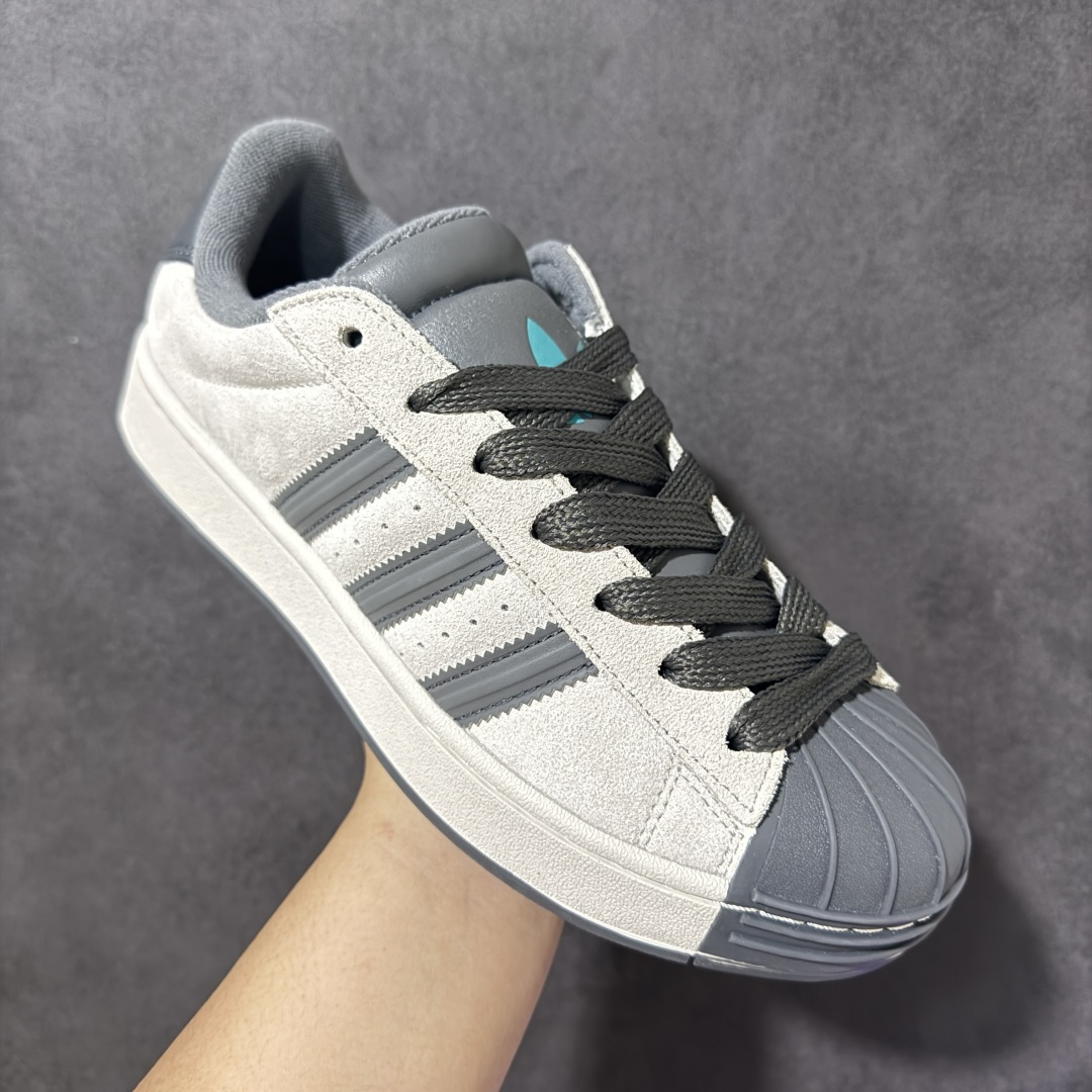 图片[3]-【公司级】AD Originals Superstar 贝壳头板鞋 采用全新头层拼接皮革材质 后跟采用特色3D立体印字 渠道正品订单 诠释市场最高工艺水平 全鞋进口头层皮料打造。区别市面普通真标版本，进出专柜无压力 货号：KI3514 尺码：35-45带半码-选品中心