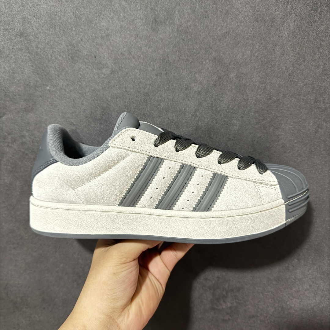 【公司级】AD Originals Superstar 贝壳头板鞋 采用全新头层拼接皮革材质 后跟采用特色3D立体印字 渠道正品订单 诠释市场最高工艺水平 全鞋进口头层皮料打造。区别市面普通真标版本，进出专柜无压力 货号：KI3514 尺码：35-45带半码-选品中心