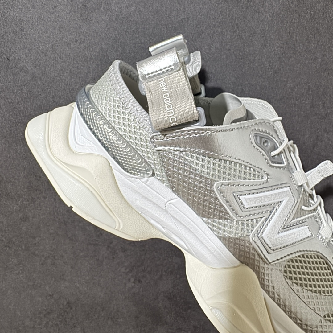 图片[7]-【公司级】New Balance NB 9060 复古单品 9060凉鞋 鞋款灵感源自设计师本人对夏日的怀日回忆。鞋面大身由空间双格及磨砂鞋面拼接而生，配以柔和、温暖的粉橘色调，夏日氛围拉满采用大面积网眼以及麂皮材质覆盖鞋身，还原经典气质。搭载ABZORB避震科技，由泡沫聚酯制成，上脚可以有效减少由鞋底反弹对身体及双腿的冲击 货号：U90605FL 尺码：36 37 37.5 38 38.5 39.5 40 40.5 41 42 42.5 43 44 44.5 45-选品中心