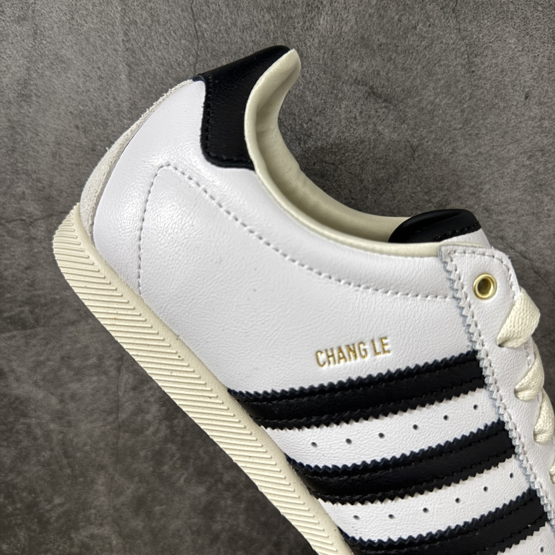 图片[7]-【CS纯原版】Adidas Originals Changle系列 阿迪达斯 三叶草 百搭低帮休闲运动板鞋 KJ3959 顶级纯原大厂出品 完美还原zp细节，注意区别市场任何版本，完全不是一路货色‼️ 全鞋原材料打造，无任何色差，正确鞋型，后跟港宝材料定型，正确微透生胶大底，反口内里头层细腻小牛皮，纸板中底 鞋垫背胶，侧面正确烫金压印字母，所有细节完美还原‼️ 尺码：35.5 36 36.5 37 38 38.5 39 40 40.5 41 42 42.5 43 44 44.5 45-选品中心