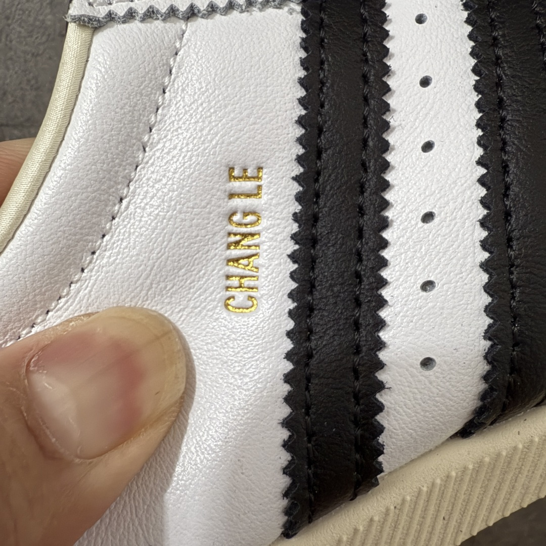 图片[3]-【CS纯原版】Adidas Originals Changle系列 阿迪达斯 三叶草 百搭低帮休闲运动板鞋 KJ3959 顶级纯原大厂出品 完美还原zp细节，注意区别市场任何版本，完全不是一路货色‼️ 全鞋原材料打造，无任何色差，正确鞋型，后跟港宝材料定型，正确微透生胶大底，反口内里头层细腻小牛皮，纸板中底 鞋垫背胶，侧面正确烫金压印字母，所有细节完美还原‼️ 尺码：35.5 36 36.5 37 38 38.5 39 40 40.5 41 42 42.5 43 44 44.5 45-选品中心