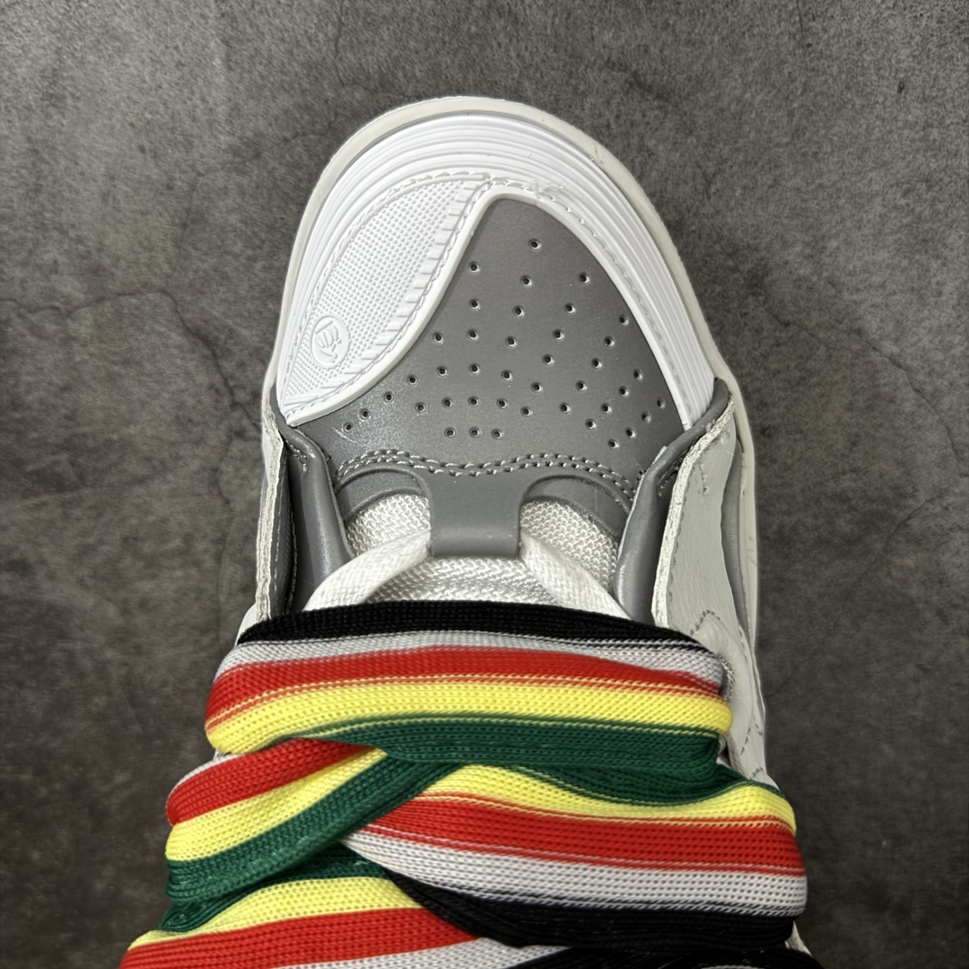 图片[5]-【YH纯原版】 Lanvin Leather Curb Sneakers 浪凡面包鞋 现货 原版1：1开模重工艺制作 面料采用进口牛磨砂➕环保牛反绒➕金钢网织物 内里柔软透气太空棉面料 原版开模双色TPU大底 顶级品质 区别市场流通其他货品 Leather是一款灵感源自90年代的运动鞋 设计自信 尺寸夸张 这款鞋由纳帕小牛皮、翻毛皮和网眼布制成 圆润的外形、加垫的鞋舌和弯曲的金属孔眼使这款精心打造的鞋格外舒适 尺码：36-47-选品中心