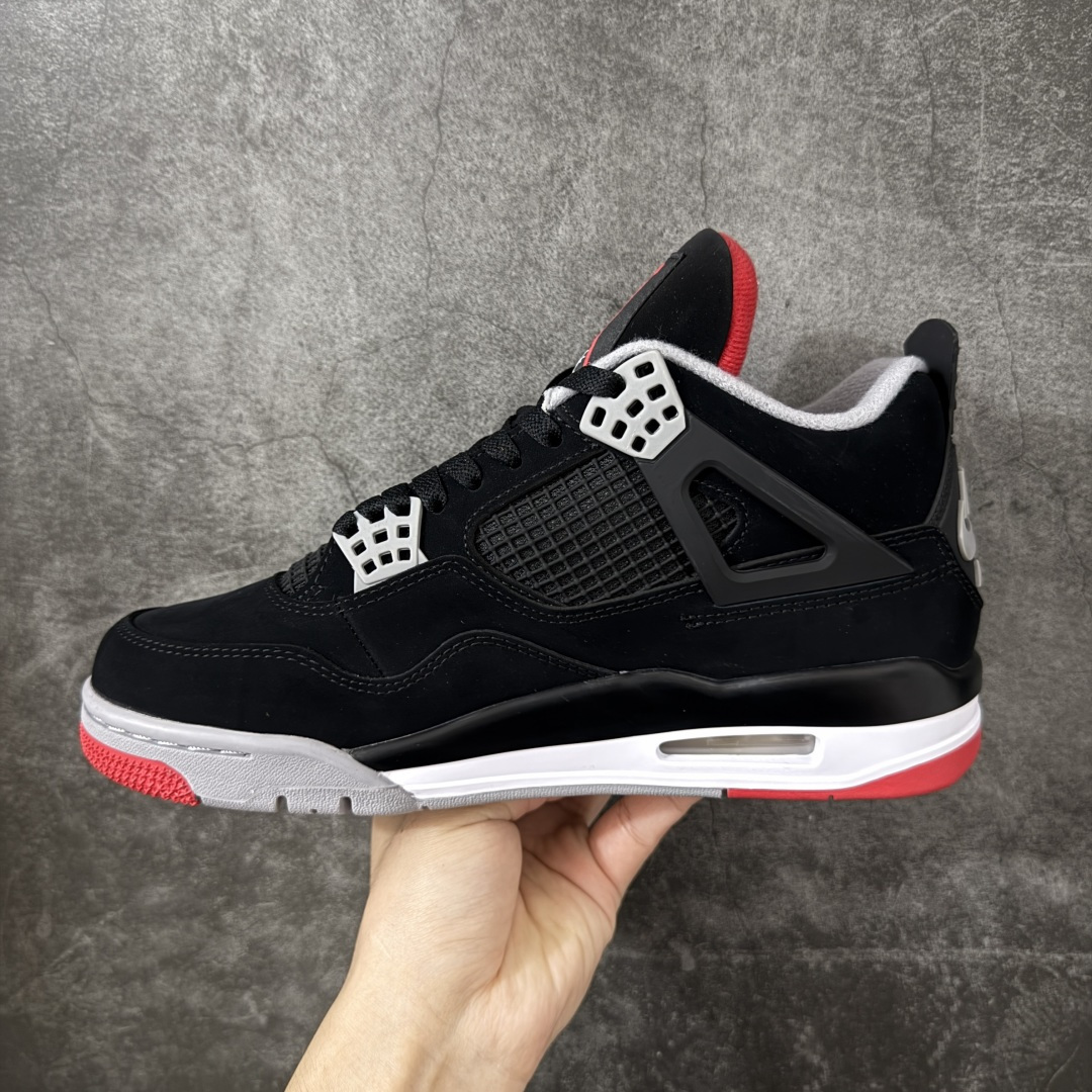 图片[2]-【KZ版本】Air Jordan AJ4 Retro 新黑红 308497-060 细节品控鞋型随意秒杀市面 原厂TPU网格鞋带扣 正确内里网布 菱角分明不变形无多余毛边 柔软性质感一致于原鞋 市场唯一原厂鞋扣模具 背面可见隐藏注塑口 原厂织唛标 原厂飞人电绣工艺 尾指中部跳三针 独家绑鞋带手法 印刷中底布 四线拉帮 米色美纹纸贴合固定 进口港宝加持 后跟自然饱满 全鞋荧光划线卡点 尺码：36 36.5 37.5 38 38.5 39 40 40.5 41 42 42.5 43 44 44.5 45 45.5 46 47.5 48.5-选品中心