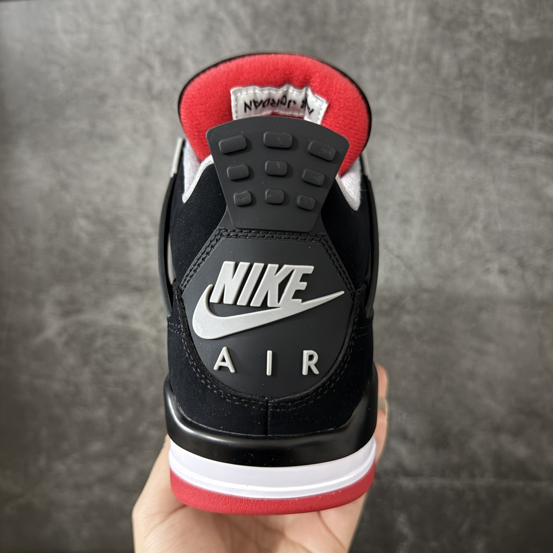 图片[4]-【KZ版本】Air Jordan AJ4 Retro 新黑红 308497-060 细节品控鞋型随意秒杀市面 原厂TPU网格鞋带扣 正确内里网布 菱角分明不变形无多余毛边 柔软性质感一致于原鞋 市场唯一原厂鞋扣模具 背面可见隐藏注塑口 原厂织唛标 原厂飞人电绣工艺 尾指中部跳三针 独家绑鞋带手法 印刷中底布 四线拉帮 米色美纹纸贴合固定 进口港宝加持 后跟自然饱满 全鞋荧光划线卡点 尺码：36 36.5 37.5 38 38.5 39 40 40.5 41 42 42.5 43 44 44.5 45 45.5 46 47.5 48.5-选品中心