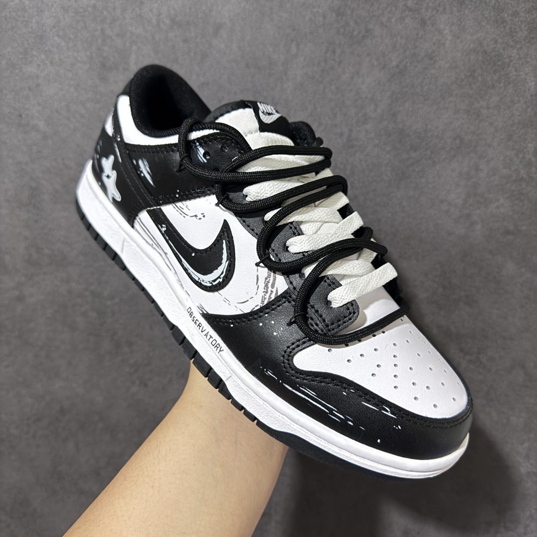 图片[3]-【定制版】Nike Dunk 风驰电掣 黑白 绑带 低帮休闲板鞋 #大厂纯原品质出货 超高清洁度 皮料切割干净无任何毛边 细节完美 货号：DD1391-100 尺码：40 40.5 41 42 42.5 43 44 44.5 45 46-选品中心