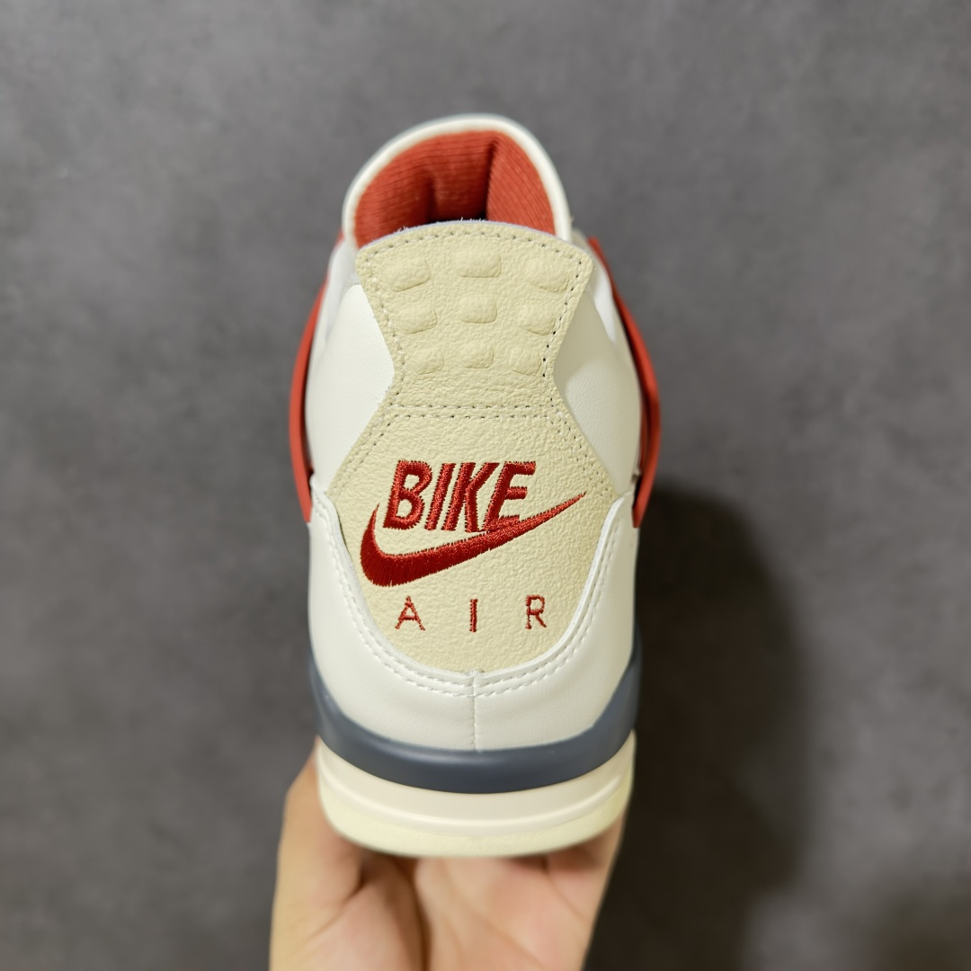 图片[4]-【KZ神版】Nigel Sylvester x Jordan Air Jordan AJ4 联名白砖红 IQ8055-100 原楦原纸板同源开发 完美呈现乔4的版型 内侧正确双色网格 还原细节 正确气垫颜色 正确网格工艺 正确拉帮工艺 全鞋原装材料制作 原档案原模具打造 尺码：40-48.5-选品中心