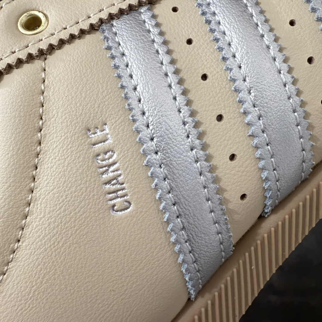 图片[3]-【CS版本】Adidas Originals Changle系列 阿迪达斯 三叶草 百搭低帮休闲运动板鞋 全鞋原材料打造，无任何色差，正确鞋型，后跟港宝材料定型，正确微透生胶大底，反口内里头层细腻小牛皮，纸板中底 货号：KJ3961 尺码：35.5 36 36.5 37 38 38.5 39 40 40.5 41 42 42.5 43 44 44.5 45-选品中心