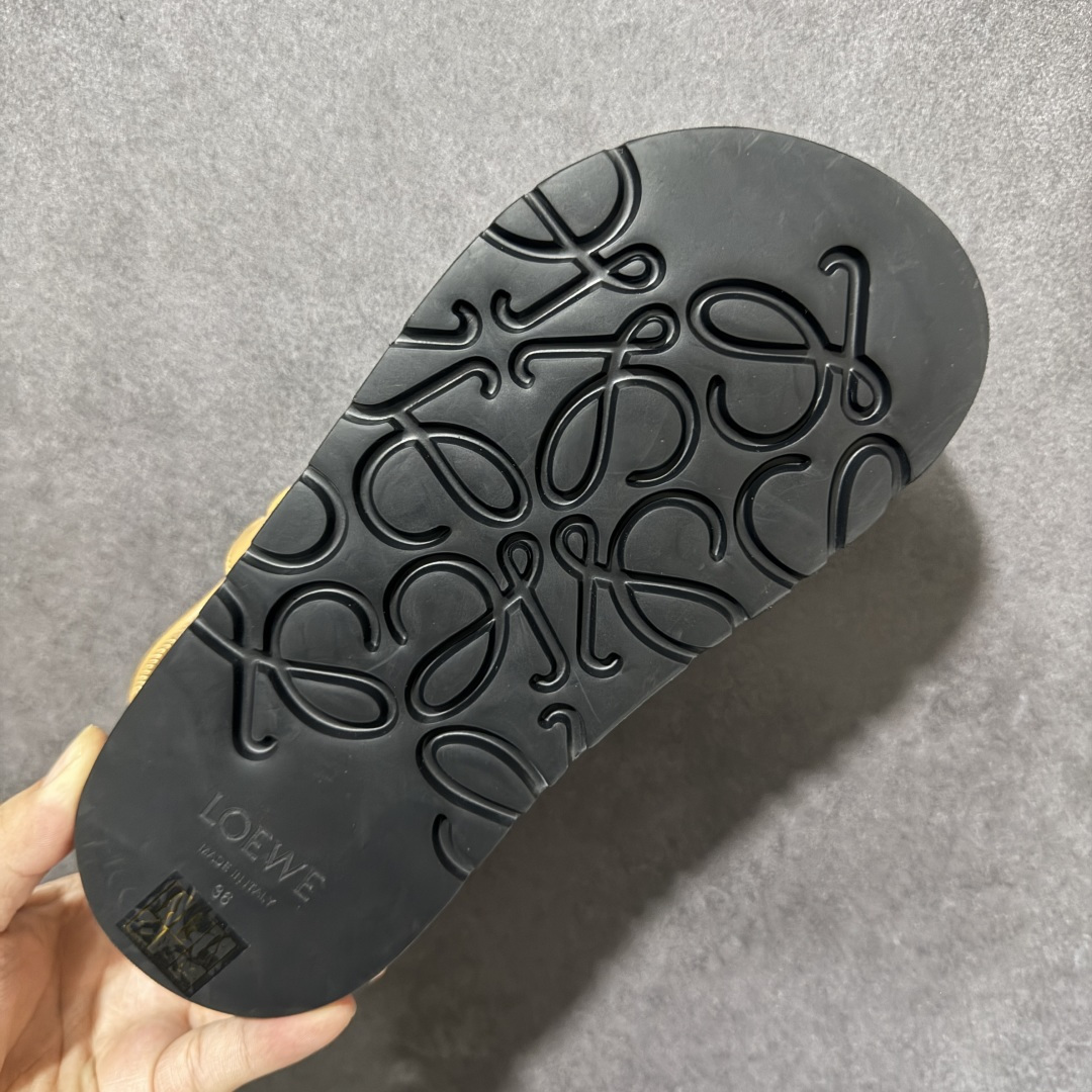 图片[9]-【顶级盒中盒版】LOEWE罗意威 Pebble Beads Fussbett 纳帕羊皮 露趾搭扣 一字带凉鞋 1cm 码数 35 36 37 38 39 40-选品中心