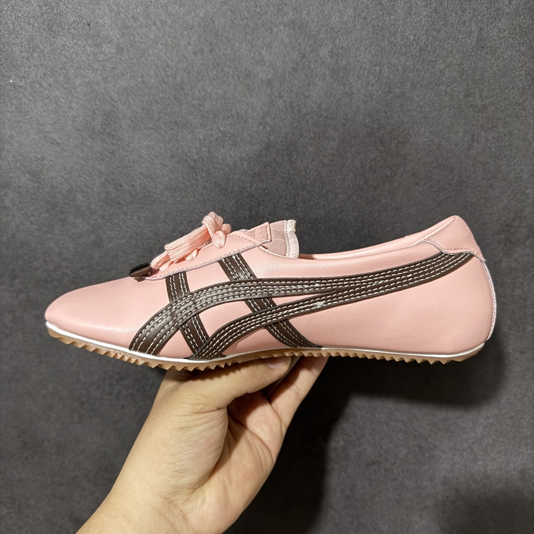 图片[2]-【公司级】VERSACE × Onitsuka Tiger 范思哲 联名款 Tai-Chi Sakura 羔羊皮 Logo压花 低帮 生活休闲鞋 女款 粉色 货号：1025116-1A17737_2P5FJ 尺码：36-41.5 带半码-选品中心