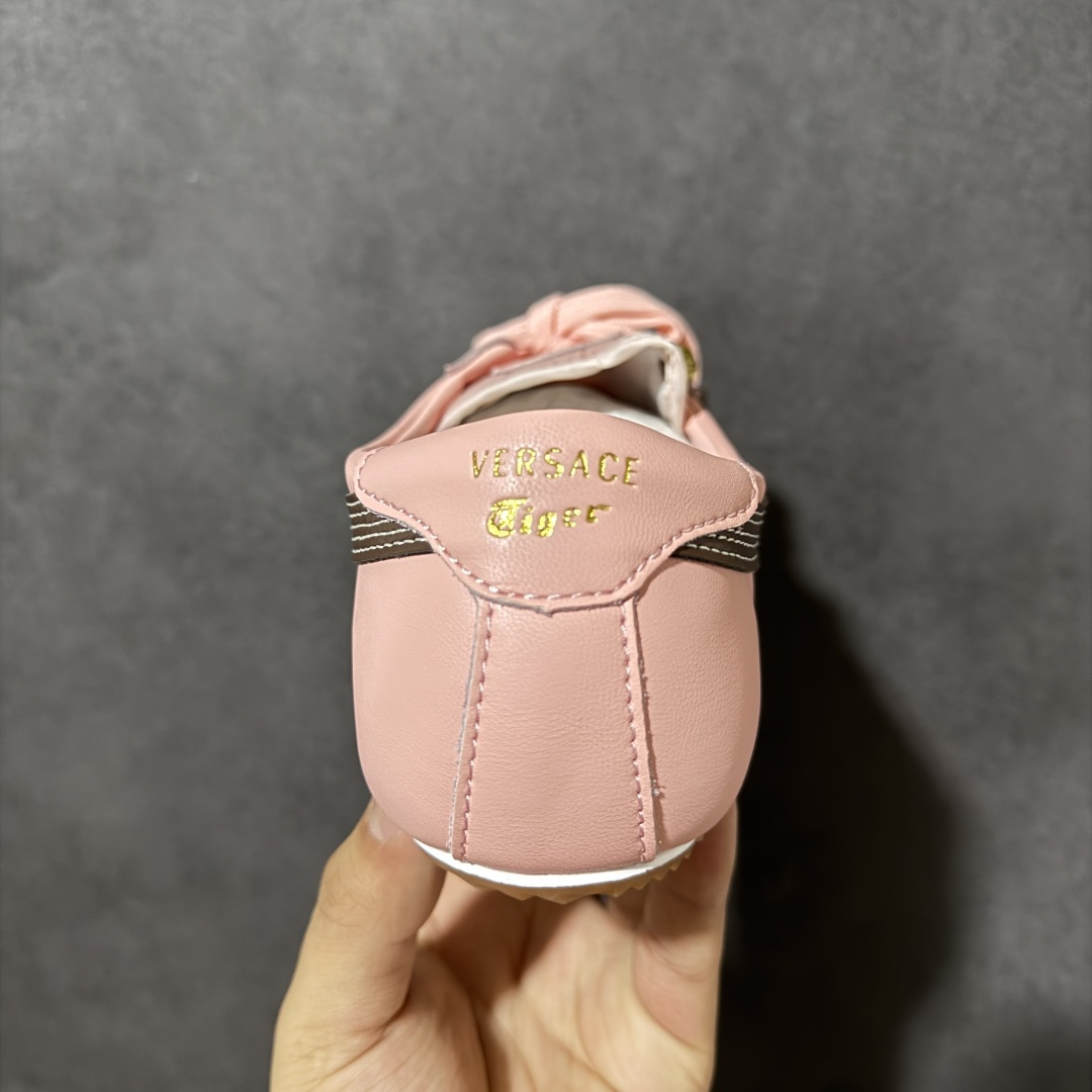 图片[4]-【公司级】VERSACE × Onitsuka Tiger 范思哲 联名款 Tai-Chi Sakura 羔羊皮 Logo压花 低帮 生活休闲鞋 女款 粉色 货号：1025116-1A17737_2P5FJ 尺码：36-41.5 带半码-选品中心