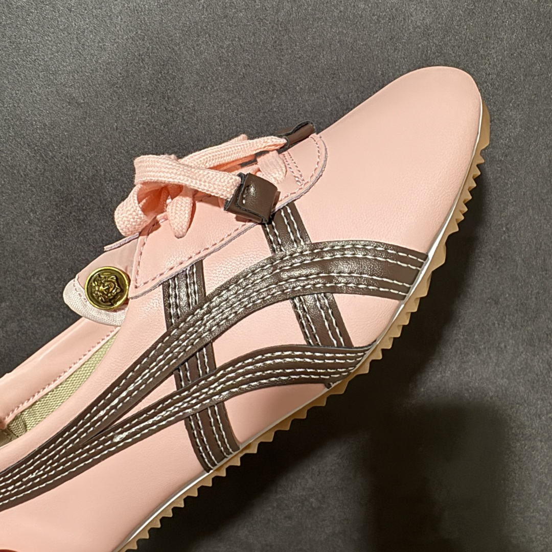 图片[8]-【公司级】VERSACE × Onitsuka Tiger 范思哲 联名款 Tai-Chi Sakura 羔羊皮 Logo压花 低帮 生活休闲鞋 女款 粉色 货号：1025116-1A17737_2P5FJ 尺码：36-41.5 带半码-选品中心