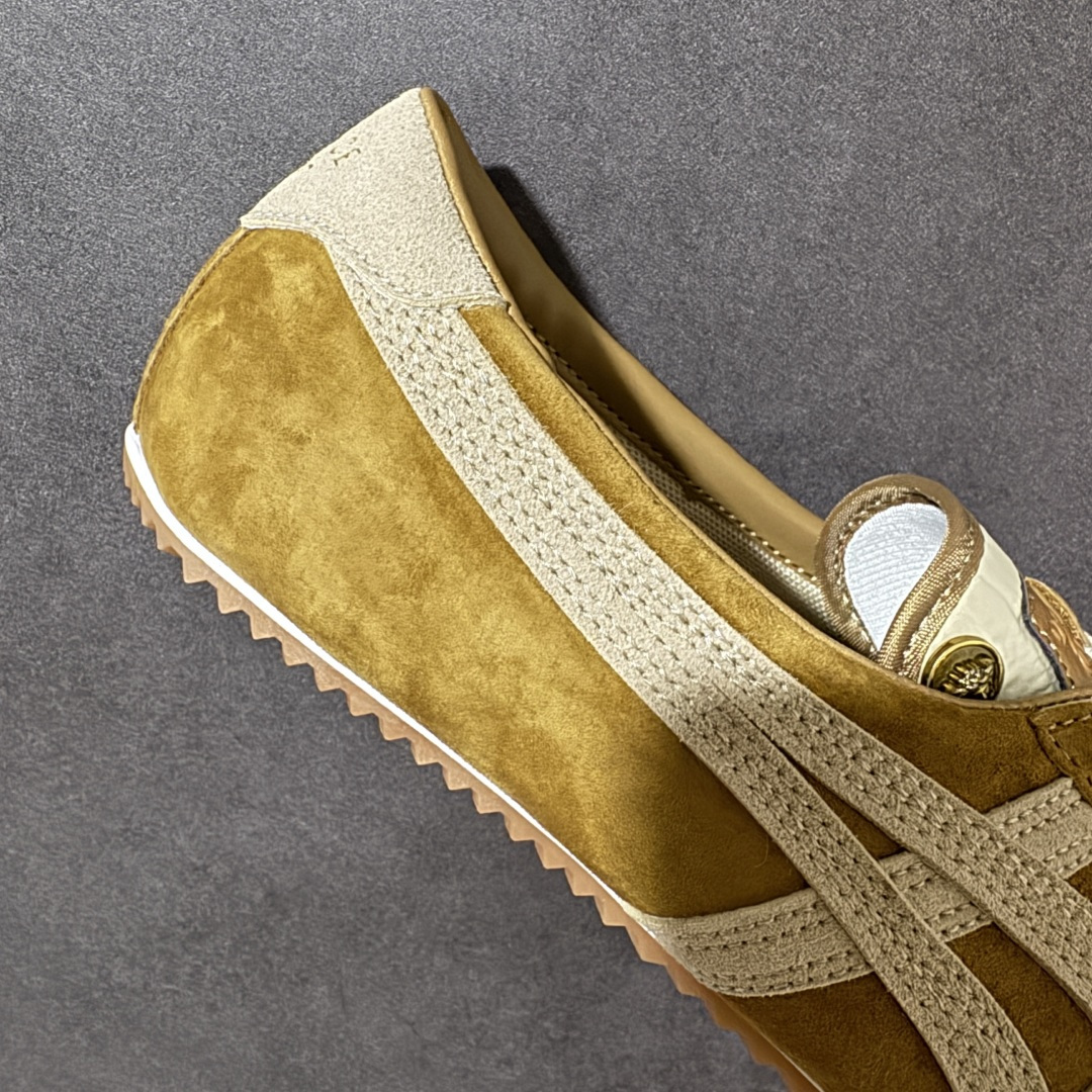 图片[7]-【公司级】VERSACE × Onitsuka Tiger 范思哲 联名款 Tai-Chi Sakura 牛皮革绒面革 系带圆头平底 低帮 生活休闲鞋 棕色 货号：1024594 尺码：36-45 带半码-选品中心