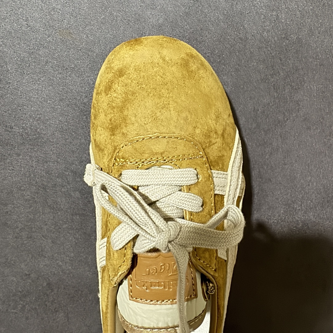 图片[5]-【公司级】VERSACE × Onitsuka Tiger 范思哲 联名款 Tai-Chi Sakura 牛皮革绒面革 系带圆头平底 低帮 生活休闲鞋 棕色 货号：1024594 尺码：36-45 带半码-选品中心
