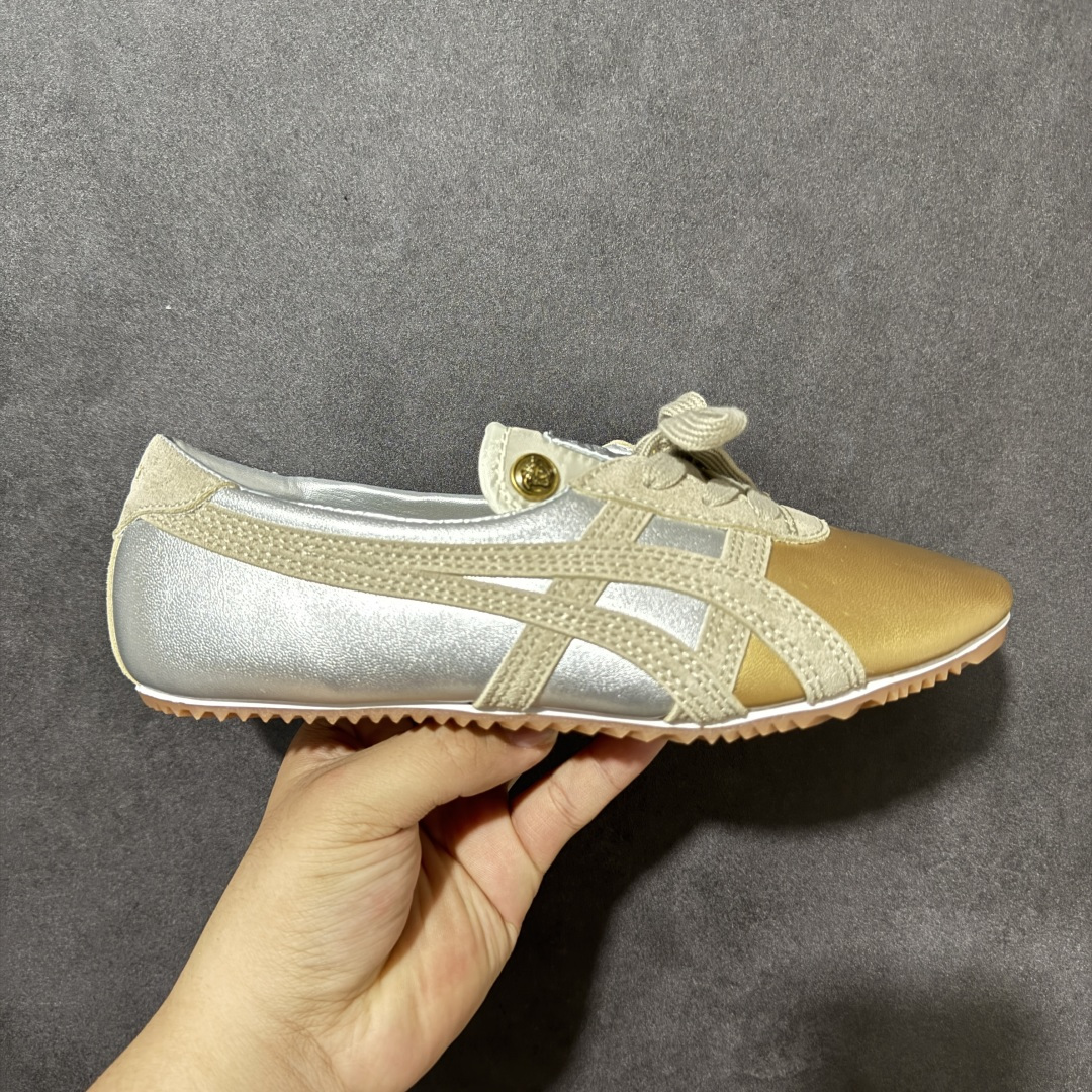 【公司级】VERSACE × Onitsuka Tiger 范思哲 联名款 Tai-Chi Sakura 羔羊皮 低帮 生活休闲鞋 女款 货号：1025116 尺码：36-41.5 带半码-选品中心