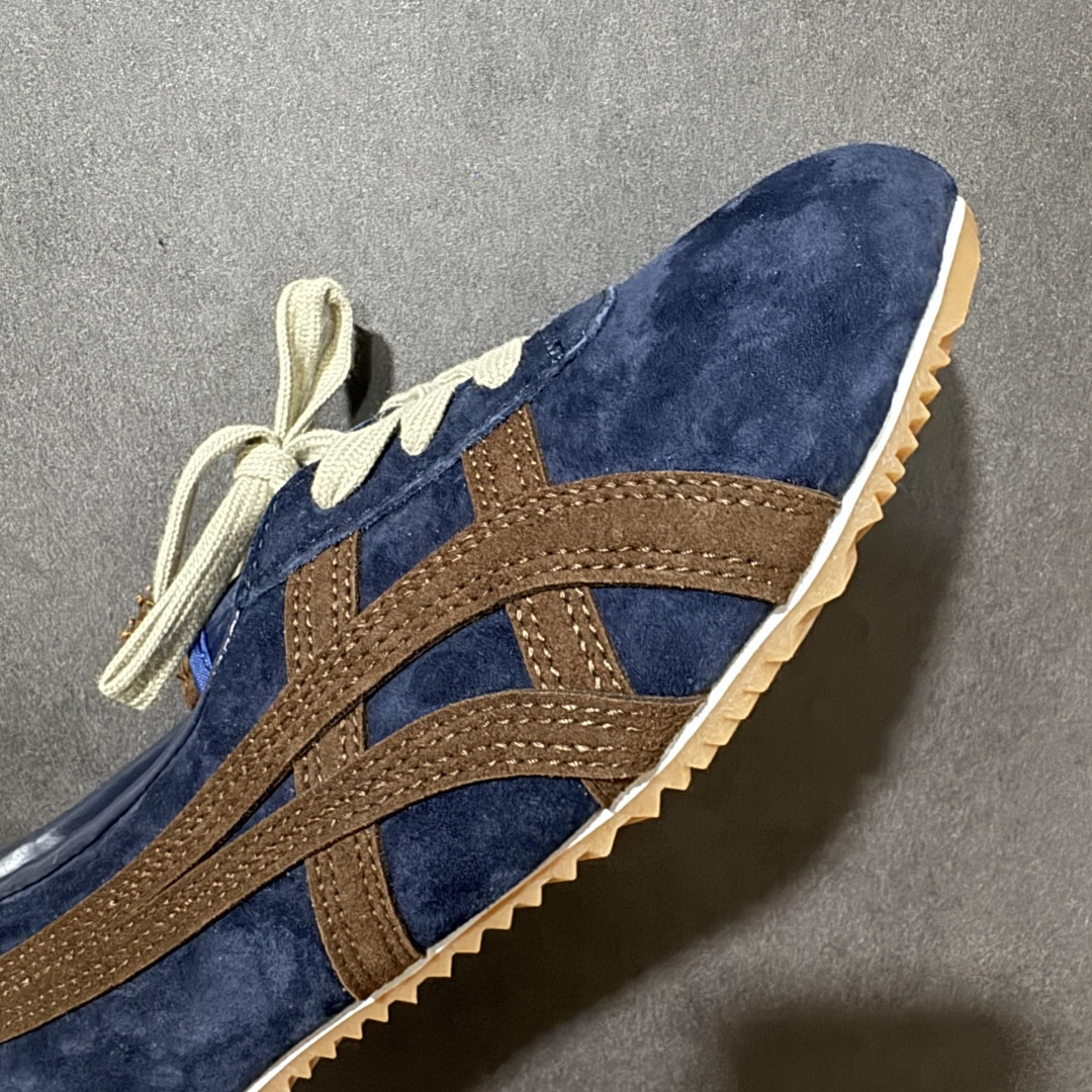 图片[8]-【公司级】VERSACE × Onitsuka Tiger 范思哲 联名款 Tai-Chi Sakura 牛皮革绒面革 系带圆头平底 低帮 生活休闲鞋 货号：1024594 尺码：36-45 带半码-选品中心