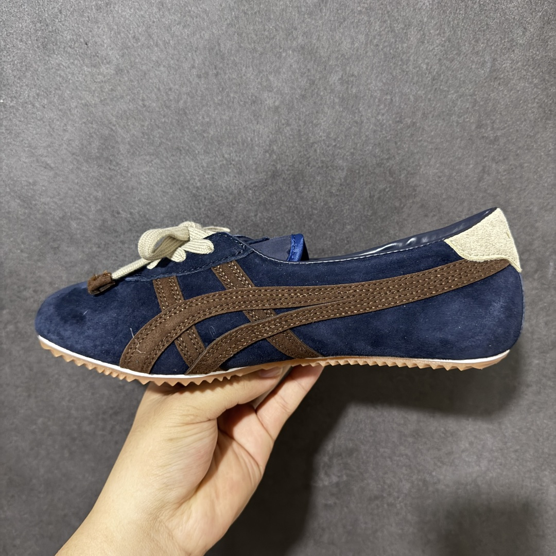 图片[2]-【公司级】VERSACE × Onitsuka Tiger 范思哲 联名款 Tai-Chi Sakura 牛皮革绒面革 系带圆头平底 低帮 生活休闲鞋 货号：1024594 尺码：36-45 带半码-选品中心