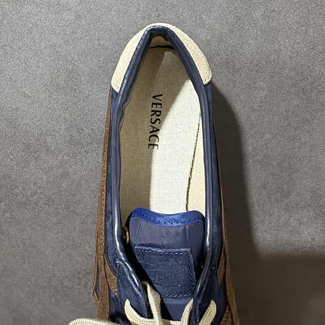 图片[6]-【公司级】VERSACE × Onitsuka Tiger 范思哲 联名款 Tai-Chi Sakura 牛皮革绒面革 系带圆头平底 低帮 生活休闲鞋 货号：1024594 尺码：36-45 带半码-选品中心