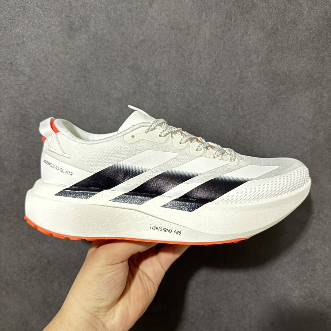 【公司级】Adidas Adizero Pro Evo SL ATR 阿迪达斯 舒适百搭防滑耐磨 低帮 休闲跑步鞋 中底配置方面搭载全掌Lightstrike Pro 鞋面采用透气网面 契合日常训练鞋的定位 外底给到了橡胶 更加防滑耐磨 货号：KK2664 尺码：36-45带半码-选品中心