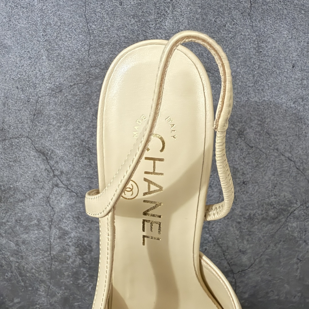 图片[8]-【佛山超A版】CHANEL 香奈儿Slingback系列经典凉鞋高跟粗跟皮鞋 有多少姐妹是穿旧了之后，还是会选择重新买一双slingback！因为它太经典，再也不会遇到一款这么好搭的了，各处线条都很拉长腿型！不挑，随便搭都很抢镜！ 原版购入zp开发，调色上千次，绝无色差！ 进口原皮+意大利原厂真皮大底(渠道材料这块我们非常有优势) 全部颜色都有购入zp打版，色差这块直接避免，各处细节都与今年最新版本的一致 全套高端包装飞机礼盒 注意：原版真皮大底比较娇贵，试穿务必不要搞脏，否则影响二次销售无法退换 尺码：35-41码-选品中心