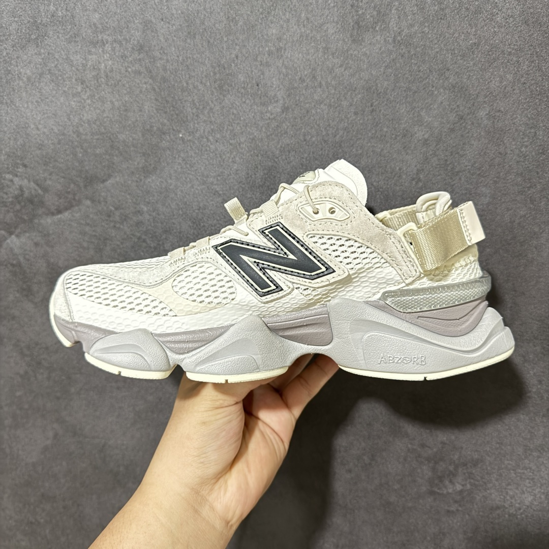 图片[2]-【公司级】New Balance NB 9060 复古单品 9060凉鞋 U90609IH 鞋款灵感源自设计师本人对夏日的怀日回忆。鞋面大身由空间双格及磨砂鞋面拼接而生，配以柔和、温暖的粉橘色调，夏日氛围拉满采用大面积网眼以及麂皮材质覆盖鞋身，还原经典气质。搭载ABZORB避震科技，由泡沫聚酯制成，上脚可以有效减少由鞋底反弹对身体及双腿的冲击 尺码：36 37 37.5 38 38.5 39.5 40 40.5 41 42 42.5 43 44 44.5 45 46-选品中心