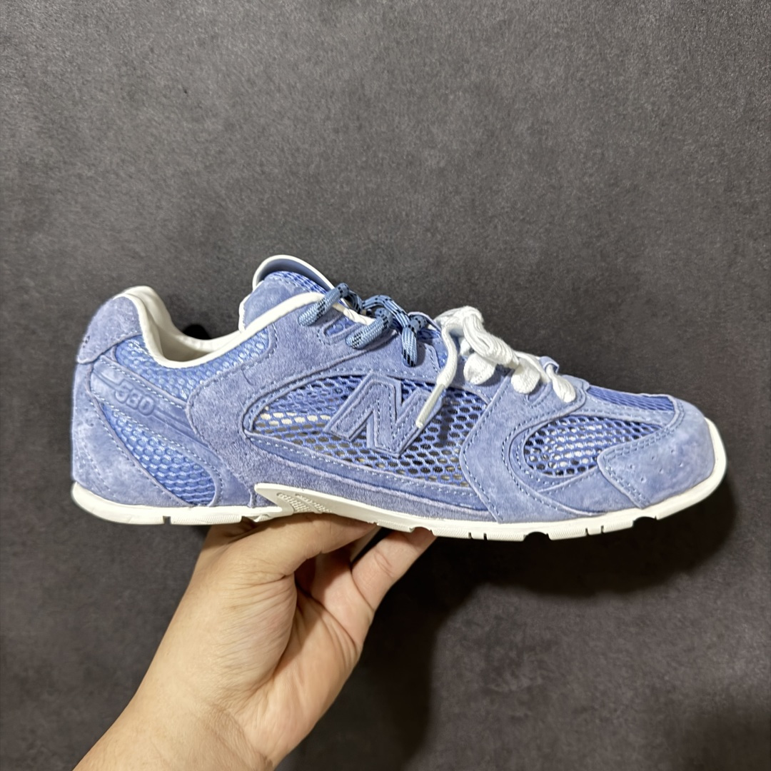 【公司级】MiuMiu缪缪 x New Balance NB530 联名复古运动休闲阿甘德训鞋 顶级礼盒版本 内里：原版进口羊皮里 鞋底：原版开模防滑生胶底 货号： ECAP523059B 尺码：36 36.5 37.5 38 38.5 39 40 40.5 41 42 42.5 43 44 44.5 45-选品中心