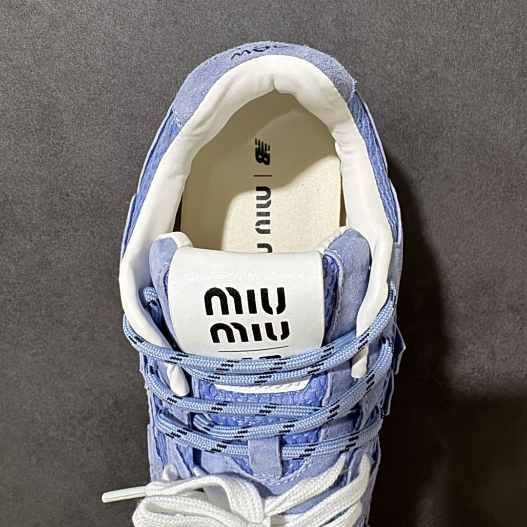 图片[6]-【公司级】MiuMiu缪缪 x New Balance NB530 联名复古运动休闲阿甘德训鞋 顶级礼盒版本 内里：原版进口羊皮里 鞋底：原版开模防滑生胶底 货号： ECAP523059B 尺码：36 36.5 37.5 38 38.5 39 40 40.5 41 42 42.5 43 44 44.5 45-选品中心