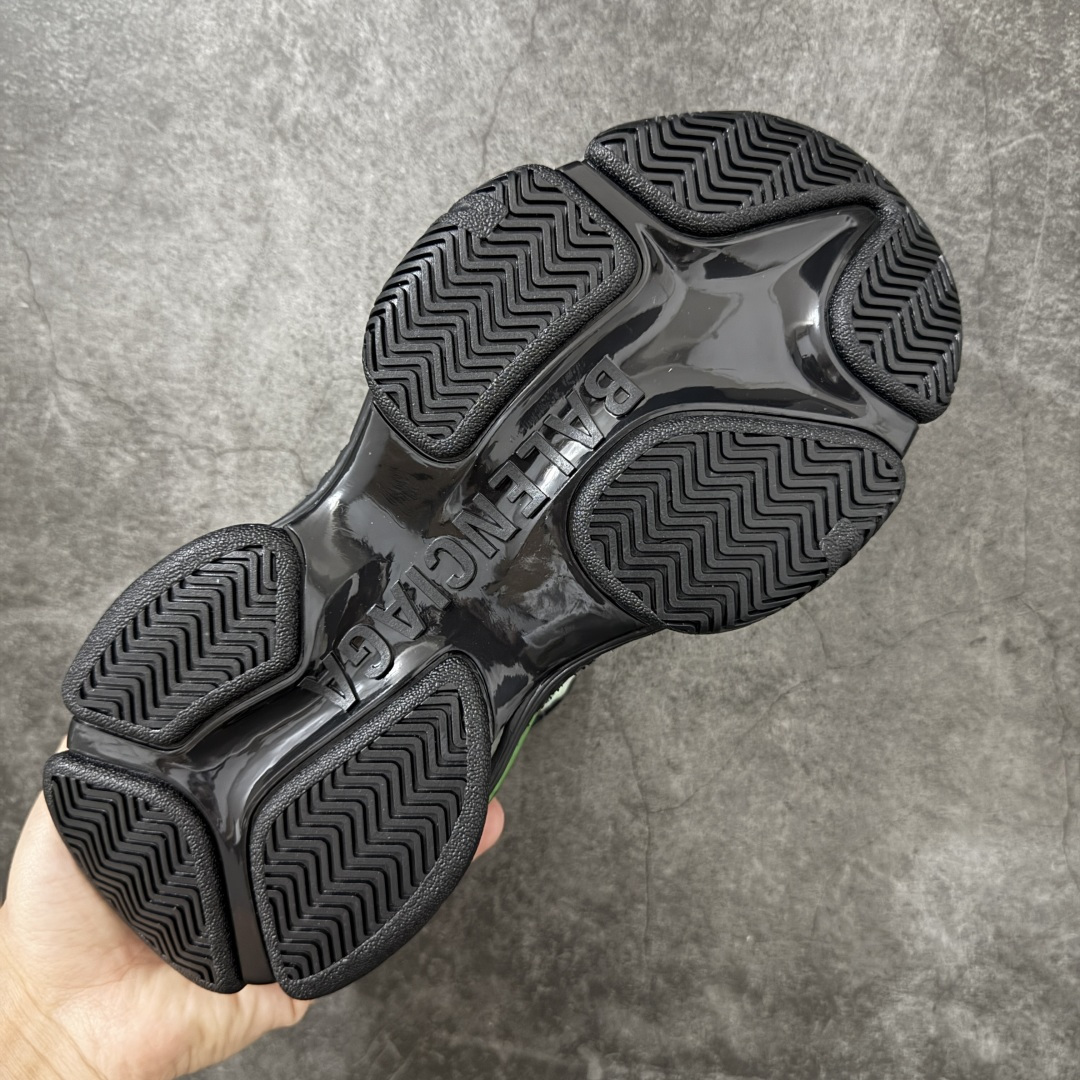 图片[9]-【ok纯原】Balenciaga巴黎世家24代 Triple S .2 灰绿色 低帮 老爹鞋 市场老牌巴黎世家大厂出品 品质价格无需多言 原鞋原材料打造 一比一细节还原 此款相对之前款式轻质很多 超厚鞋底增高4-5cm 高街风格 货号：865849WTR2G1800 尺码：36-46-选品中心