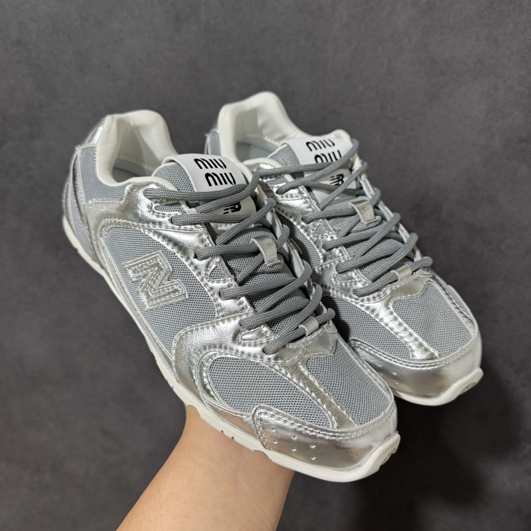 图片[16]-【公司级】MiuMiu缪缪 x New Balance NB530 联名复古运动休闲阿甘德训鞋 顶级礼盒版本 内里：原版进口羊皮里 鞋底：原版开模防滑生胶底 货号： ECAP523059B 尺码：36 36.5 37.5 38 38.5 39 40 40.5 41 42 42.5 43 44 44.5 45-选品中心