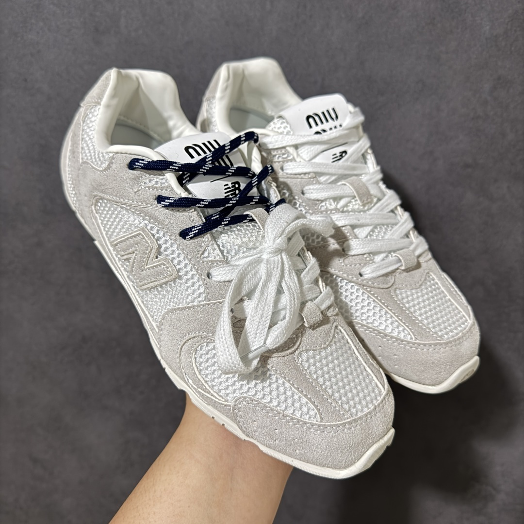图片[3]-【公司级】MiuMiu缪缪 x New Balance NB530 联名复古运动休闲阿甘德训鞋 顶级礼盒版本 内里：原版进口羊皮里 鞋底：原版开模防滑生胶底 货号： ECAP523059B 尺码：36 36.5 37.5 38 38.5 39 40 40.5 41 42 42.5 43 44 44.5 45-选品中心