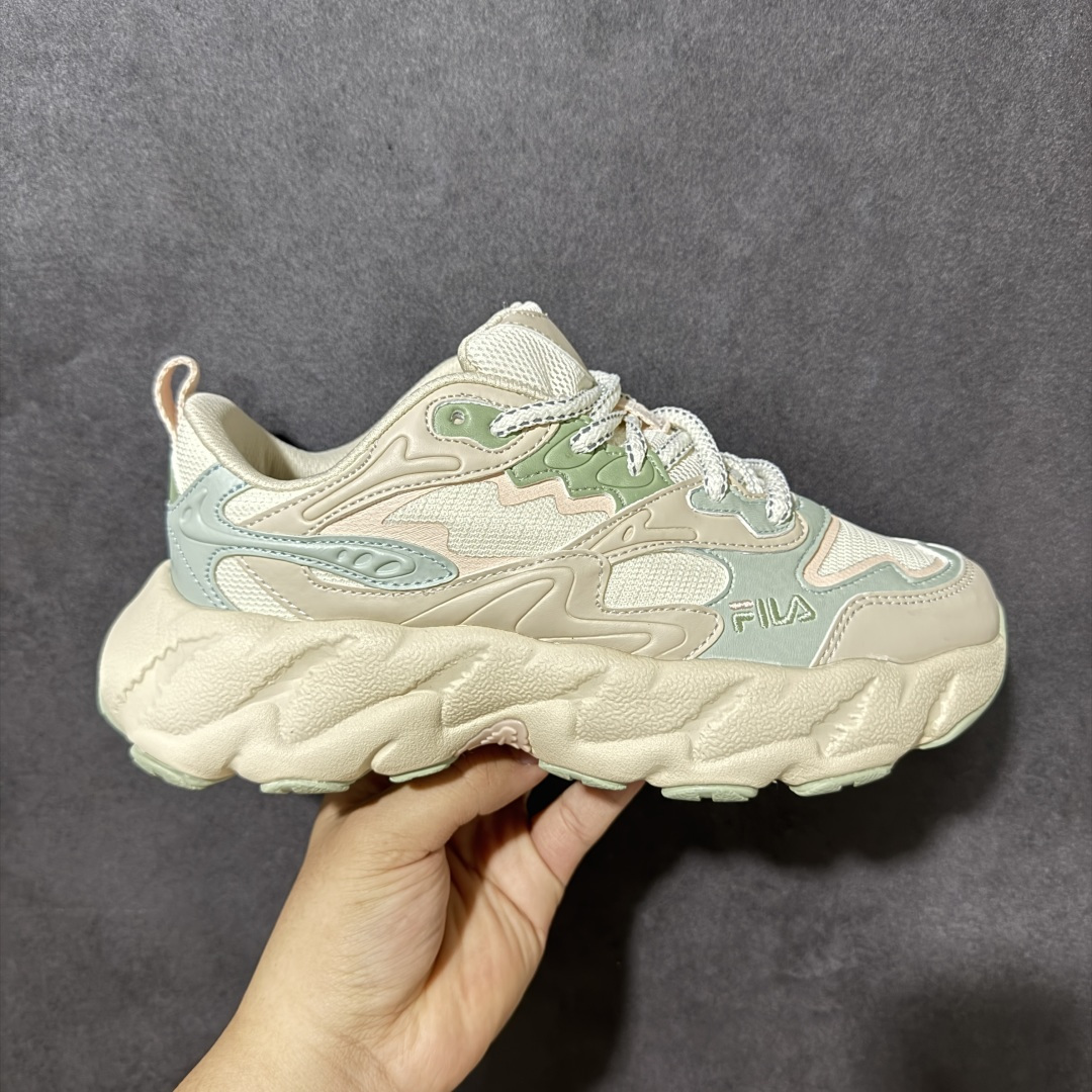 【公司级】Fila Fusion 蕨草2.0 斐乐潮牌休闲老爹鞋 货号：F12W611113FCB  尺码：35.5 36 36.5 37.5 38 38.5 39 40-选品中心