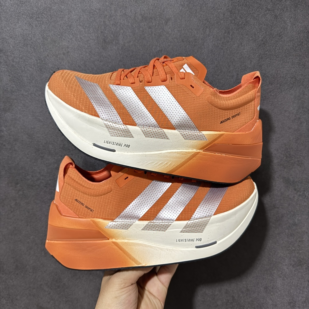 图片[6]-【公司级】Adidas Adizero Dropset Elite 阿迪达斯 舒适贴合 Hyrox 马拉松训练跑步鞋 整体采用前作的设计语言 并且对后者的细节进行升级 马拉松和长距离路跑的性能极限设计而生 货号：LA6222 尺码：36-45-选品中心