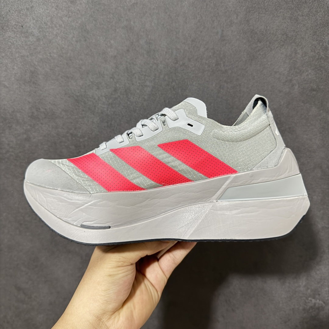 图片[2]-【公司级】Adidas Adizero Dropset Elite 阿迪达斯 舒适贴合 Hyrox 马拉松训练跑步鞋 整体采用前作的设计语言 并且对后者的细节进行升级 马拉松和长距离路跑的性能极限设计而生 货号：LA6224 尺码：36-45-选品中心