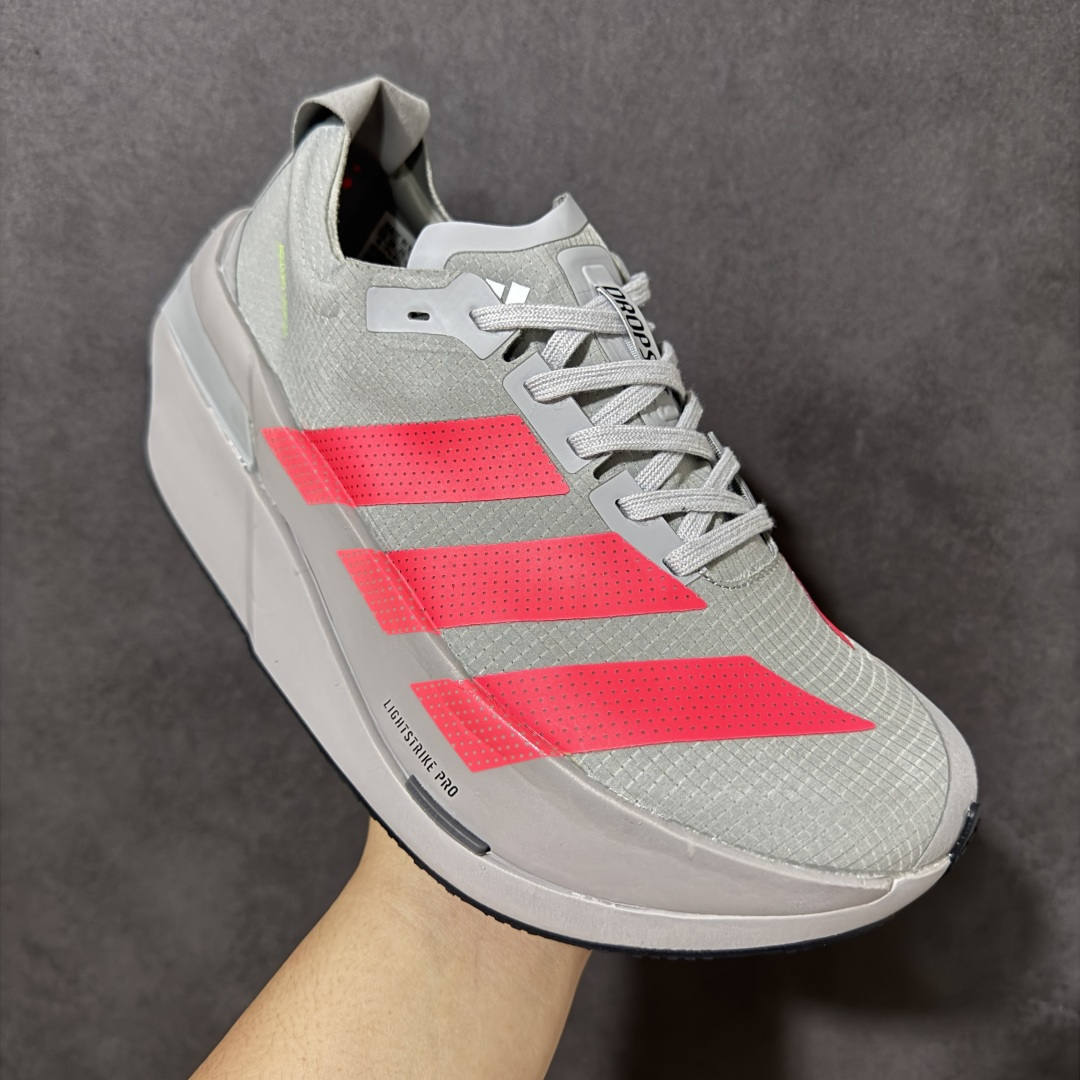 图片[3]-【公司级】Adidas Adizero Dropset Elite 阿迪达斯 舒适贴合 Hyrox 马拉松训练跑步鞋 整体采用前作的设计语言 并且对后者的细节进行升级 马拉松和长距离路跑的性能极限设计而生 货号：LA6224 尺码：36-45-选品中心