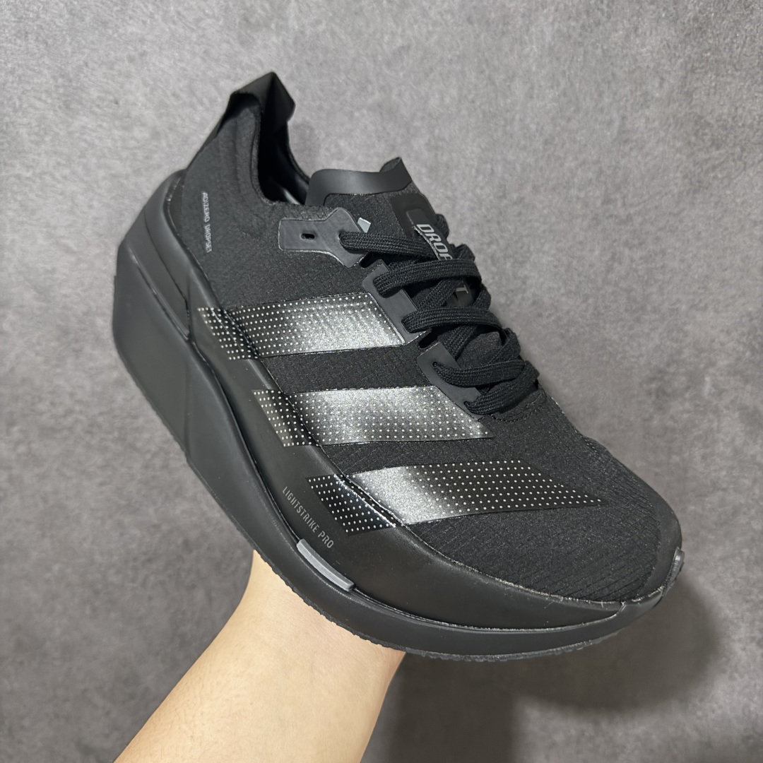 图片[3]-【公司级】Adidas Adizero Dropset Elite 阿迪达斯 舒适贴合 Hyrox 马拉松训练跑步鞋 整体采用前作的设计语言 并且对后者的细节进行升级 马拉松和长距离路跑的性能极限设计而生 货号：LA6221 尺码：36-45-选品中心