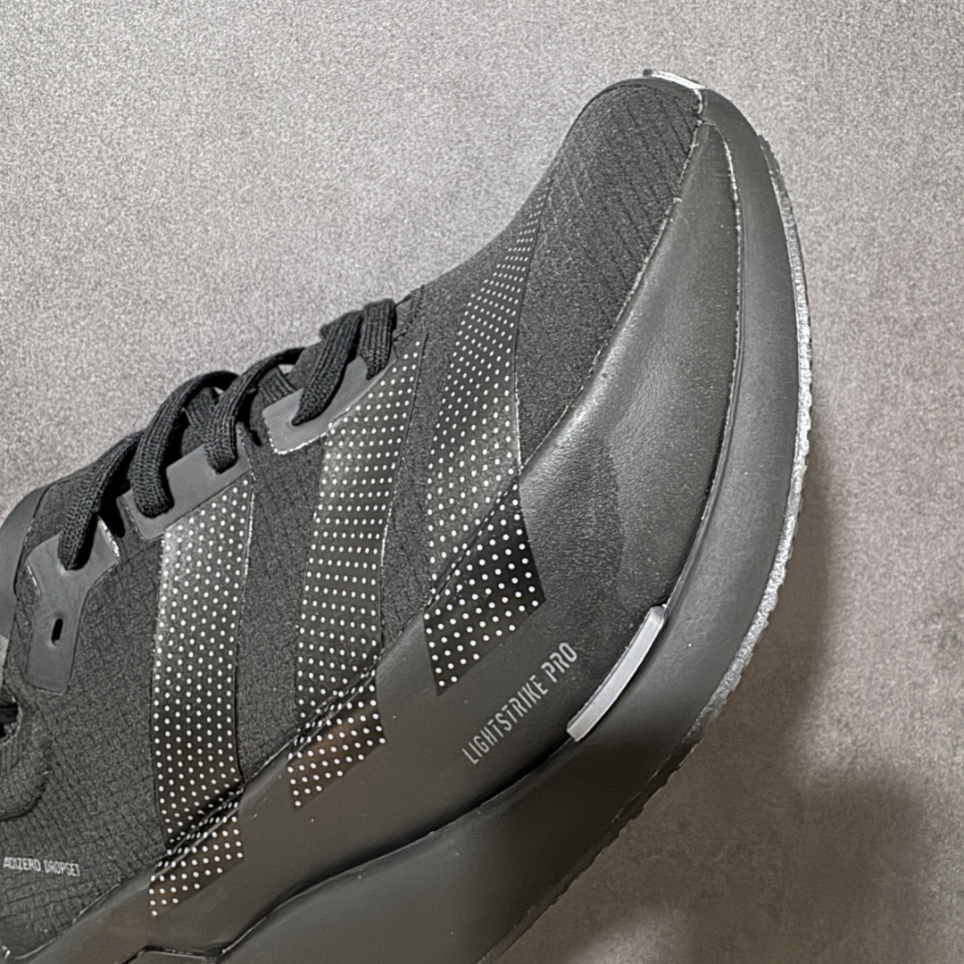 图片[8]-【公司级】Adidas Adizero Dropset Elite 阿迪达斯 舒适贴合 Hyrox 马拉松训练跑步鞋 整体采用前作的设计语言 并且对后者的细节进行升级 马拉松和长距离路跑的性能极限设计而生 货号：LA6221 尺码：36-45-选品中心