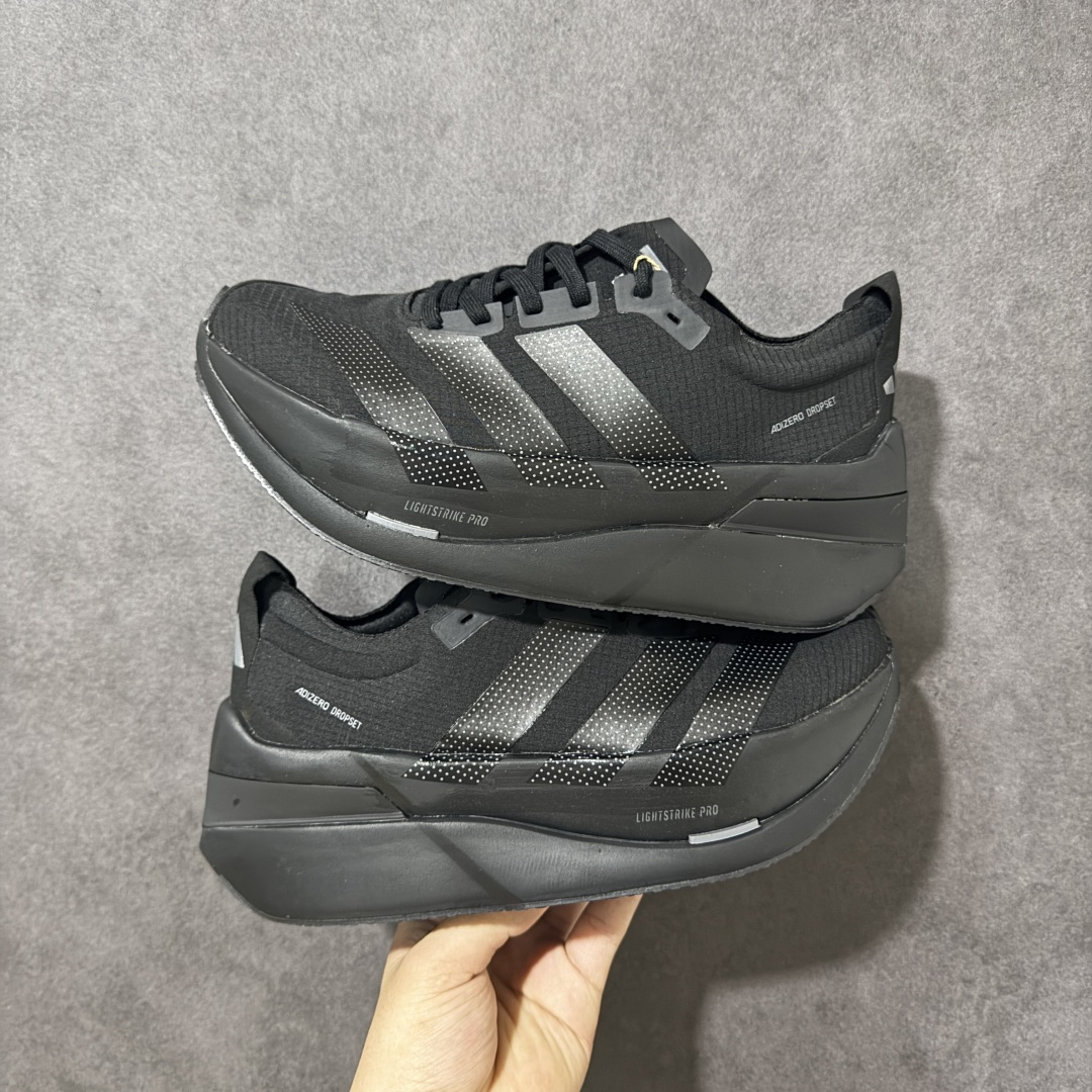 图片[3]-【公司级】Adidas Adizero Dropset Elite 阿迪达斯 舒适贴合 Hyrox 马拉松训练跑步鞋 整体采用前作的设计语言 并且对后者的细节进行升级 马拉松和长距离路跑的性能极限设计而生 货号：LA6222 尺码：36-45-选品中心