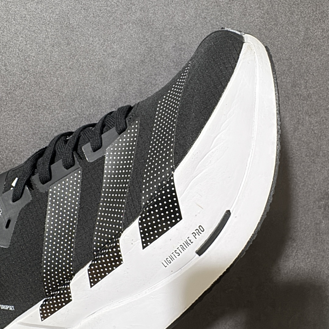 图片[8]-【公司级】Adidas Adizero Dropset Elite 阿迪达斯 舒适贴合 Hyrox 马拉松训练跑步鞋 整体采用前作的设计语言 并且对后者的细节进行升级 马拉松和长距离路跑的性能极限设计而生 货号：LA6226 尺码：36-45-选品中心