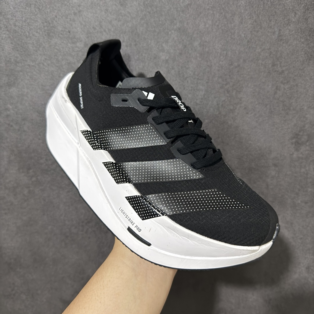 图片[3]-【公司级】Adidas Adizero Dropset Elite 阿迪达斯 舒适贴合 Hyrox 马拉松训练跑步鞋 整体采用前作的设计语言 并且对后者的细节进行升级 马拉松和长距离路跑的性能极限设计而生 货号：LA6226 尺码：36-45-选品中心