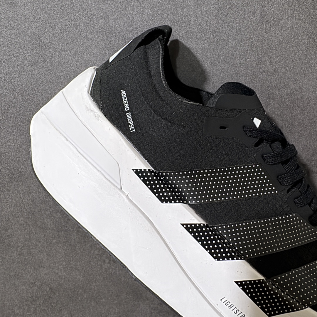 图片[7]-【公司级】Adidas Adizero Dropset Elite 阿迪达斯 舒适贴合 Hyrox 马拉松训练跑步鞋 整体采用前作的设计语言 并且对后者的细节进行升级 马拉松和长距离路跑的性能极限设计而生 货号：LA6226 尺码：36-45-选品中心