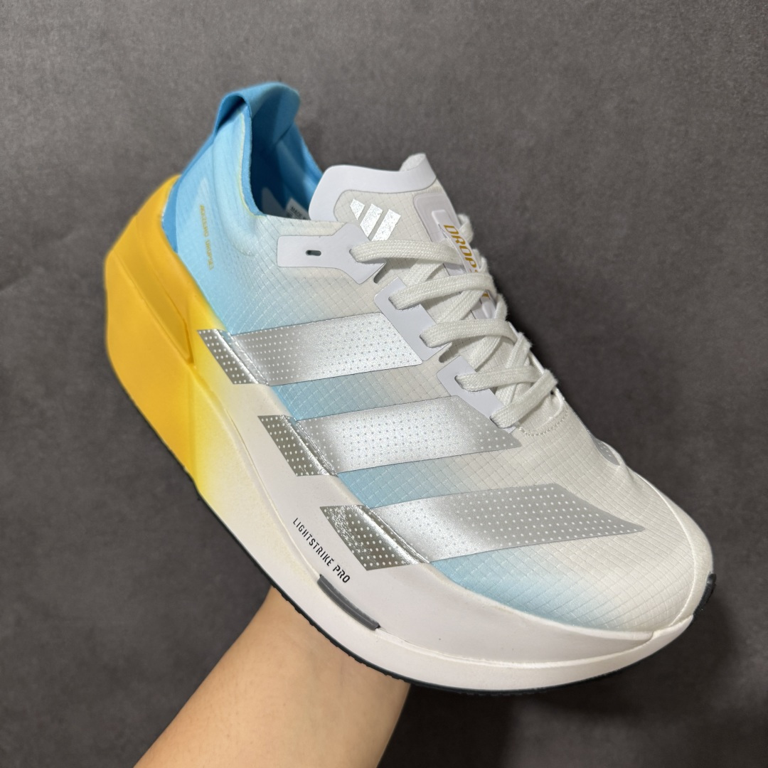 图片[3]-【公司级】Adidas Adizero Dropset Elite 阿迪达斯 舒适贴合 Hyrox 马拉松训练跑步鞋 整体采用前作的设计语言 并且对后者的细节进行升级 马拉松和长距离路跑的性能极限设计而生 货号：LA6222 尺码：36-45-选品中心