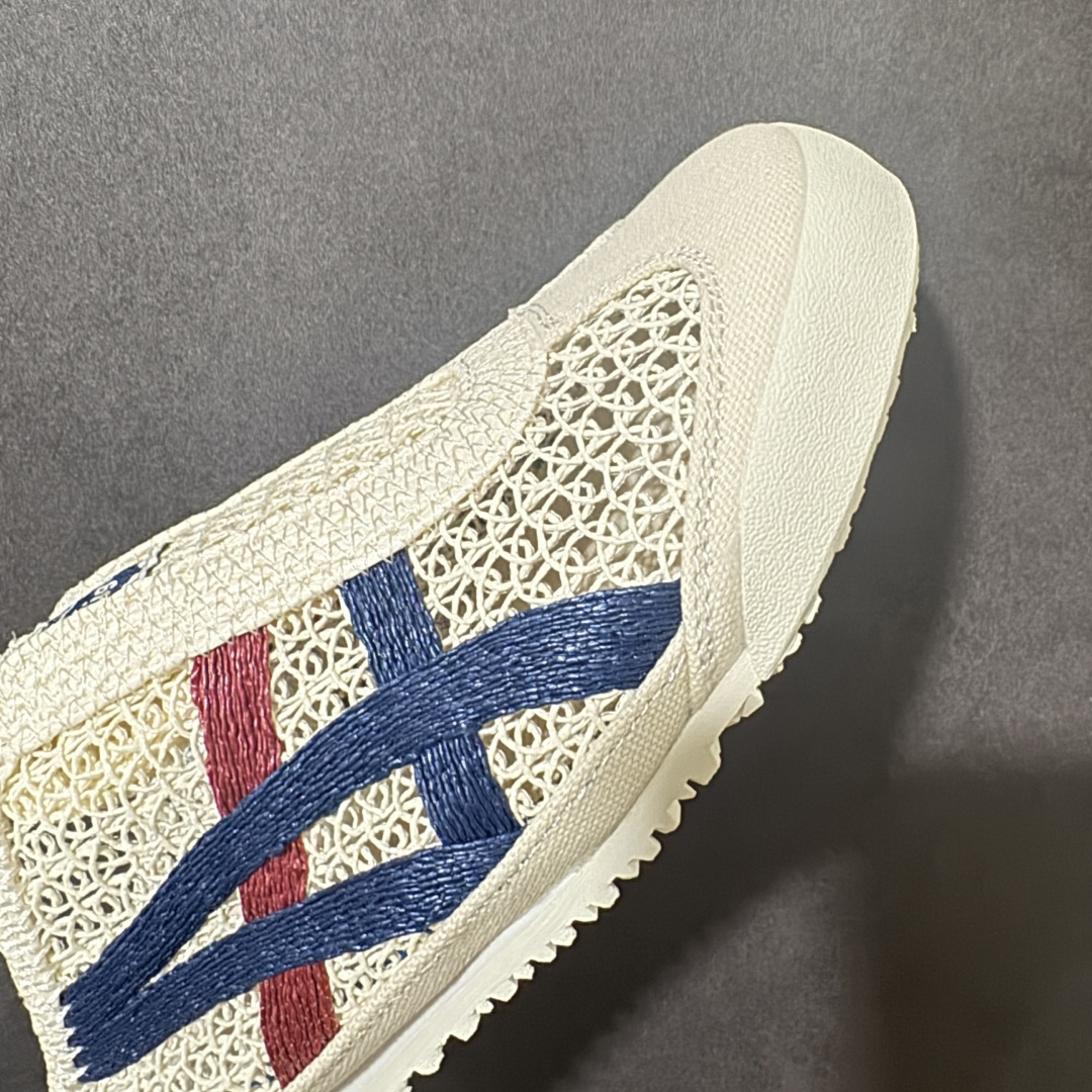 图片[8]-【公司级】Onitsuka Tiger鬼塚虎 MEXICO 66 GOLF 经典拼色翻盖复古 舒适柔软 低帮休闲板鞋半托 鞋舌处印有鬼塚虎特有的品牌LOGO标识从视觉上感受品牌的个性 提升品牌的认知度 柔软内里材质 穿着更加舒适 改良后的鞋底设计 更具抓地力 货号：1183C123 -100 尺码：36～45B-选品中心