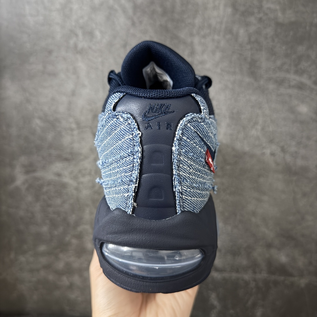 图片[4]-【GX纯原】Levi\’s x NK Air Max 95 舒适耐磨 低帮跑步鞋 男女同款 李维斯联名蓝牛仔 HM4743-400 外贸顶级专供 区别先行版 全部配色原鞋原尺码开发生产 极致还原 全部原厂材料一比一打造 一眼ZP既视感 欢迎对比市场版本 尺码：40 40.5 41 42 42.5 43 44 44.5 45 46 46.5 47.5 48 48.5-选品中心