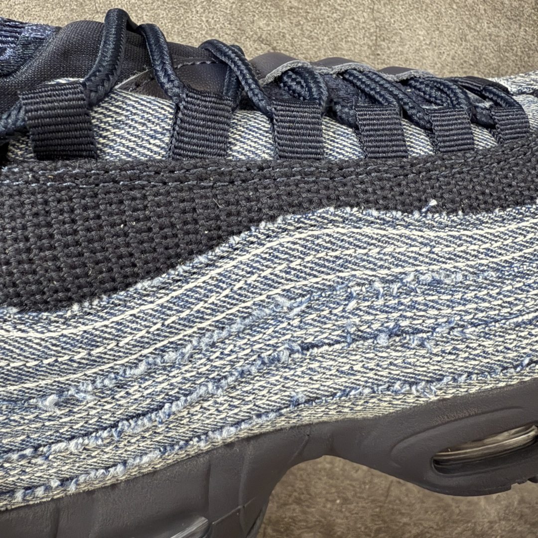 图片[4]-【GX纯原】Levi\’s x NK Air Max 95 舒适耐磨 低帮跑步鞋 男女同款 李维斯联名蓝牛仔 HM4743-400 外贸顶级专供 区别先行版 全部配色原鞋原尺码开发生产 极致还原 全部原厂材料一比一打造 一眼ZP既视感 欢迎对比市场版本 尺码：40 40.5 41 42 42.5 43 44 44.5 45 46 46.5 47.5 48 48.5-选品中心