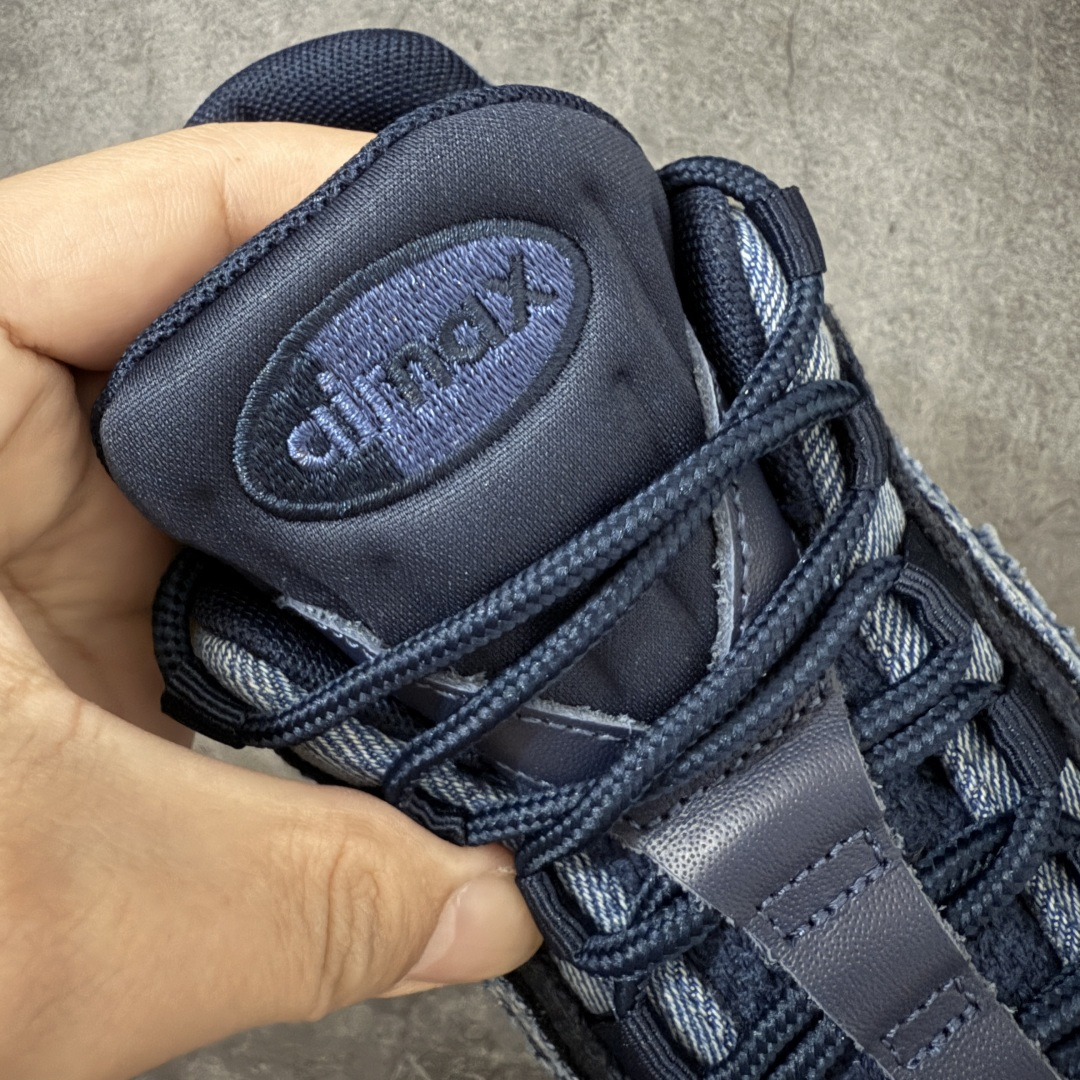 图片[6]-【GX纯原】Levi\’s x NK Air Max 95 舒适耐磨 低帮跑步鞋 男女同款 李维斯联名蓝牛仔 HM4743-400 外贸顶级专供 区别先行版 全部配色原鞋原尺码开发生产 极致还原 全部原厂材料一比一打造 一眼ZP既视感 欢迎对比市场版本 尺码：40 40.5 41 42 42.5 43 44 44.5 45 46 46.5 47.5 48 48.5-选品中心