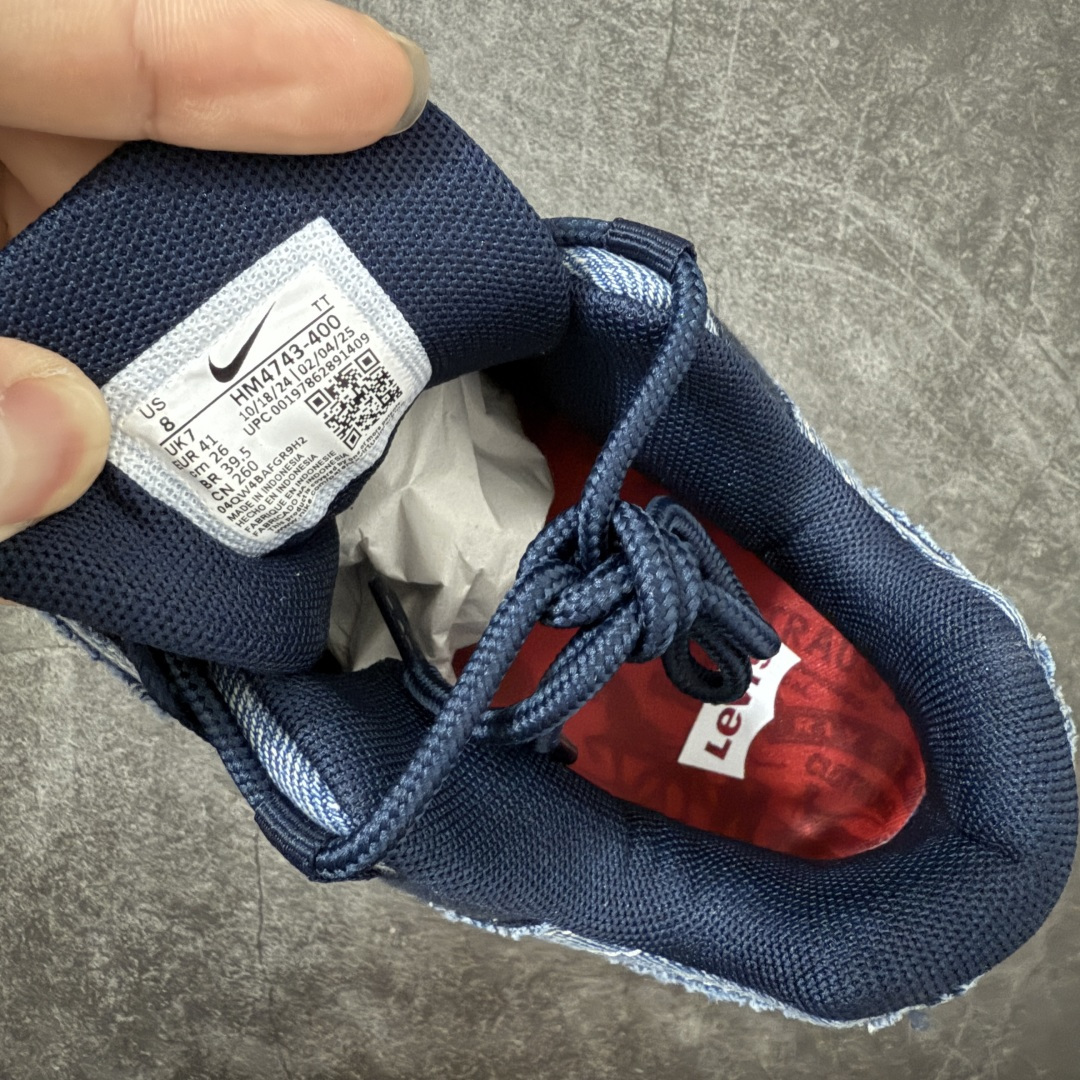 图片[7]-【GX纯原】Levi\’s x NK Air Max 95 舒适耐磨 低帮跑步鞋 男女同款 李维斯联名蓝牛仔 HM4743-400 外贸顶级专供 区别先行版 全部配色原鞋原尺码开发生产 极致还原 全部原厂材料一比一打造 一眼ZP既视感 欢迎对比市场版本 尺码：40 40.5 41 42 42.5 43 44 44.5 45 46 46.5 47.5 48 48.5-选品中心