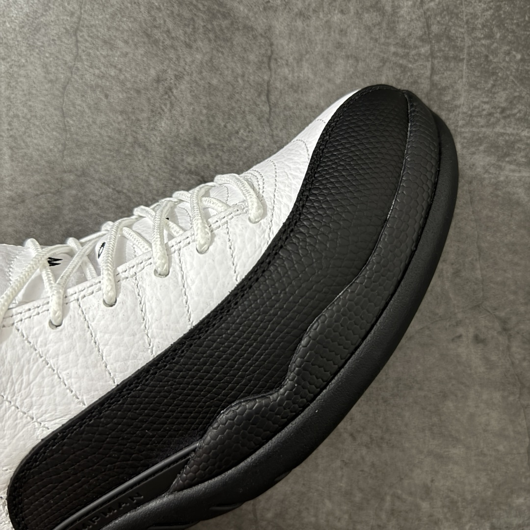 图片[6]-【原厂版】Air Jordan AJ12 Retro 潮流 中帮 复古篮球鞋 黑白金扣 CT8013-117 原楦原纸板开发 原汁原味12代鞋型 进口原厂皮料 超软荔枝皮 质感满分 原厂碳板 原装材料 原厂定制金属扣 原厂电绣 支持与公司货全方位对比 只服务于5%懂鞋的高端客户 发国外可支持各种retail商店充正寄售 尺码：40 40.5 41 42 42.5 43 44 44.5 45 45.5 46 47.5-选品中心
