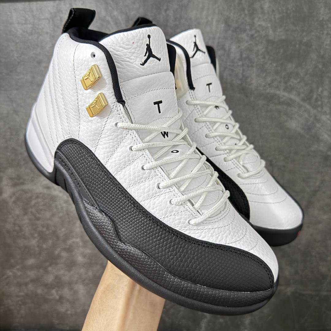 【原厂版】Air Jordan AJ12 Retro 潮流 中帮 复古篮球鞋 黑白金扣 CT8013-117 原楦原纸板开发 原汁原味12代鞋型 进口原厂皮料 超软荔枝皮 质感满分 原厂碳板 原装材料 原厂定制金属扣 原厂电绣 支持与公司货全方位对比 只服务于5%懂鞋的高端客户 发国外可支持各种retail商店充正寄售 尺码：40 40.5 41 42 42.5 43 44 44.5 45 45.5 46 47.5-选品中心