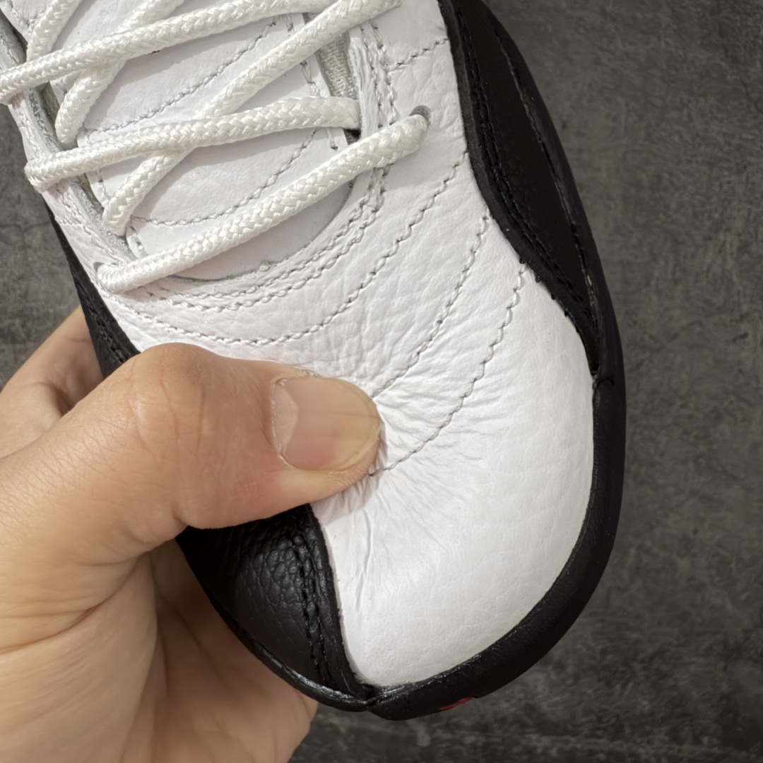 图片[4]-【原厂版】Air Jordan AJ12 Retro 潮流 中帮 复古篮球鞋 黑白金扣 CT8013-117 原楦原纸板开发 原汁原味12代鞋型 进口原厂皮料 超软荔枝皮 质感满分 原厂碳板 原装材料 原厂定制金属扣 原厂电绣 支持与公司货全方位对比 只服务于5%懂鞋的高端客户 发国外可支持各种retail商店充正寄售 尺码：40 40.5 41 42 42.5 43 44 44.5 45 45.5 46 47.5-选品中心