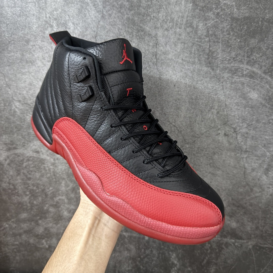 图片[3]-【原厂版】Air Jordan AJ12 Retro 潮流 中帮 复古篮球鞋 黑红 CT8013-002 原楦原纸板开发 原汁原味12代鞋型 进口原厂皮料 超软荔枝皮 质感满分 原厂碳板 原装材料 原厂定制金属扣 原厂电绣 支持与公司货全方位对比 只服务于5%懂鞋的高端客户 发国外可支持各种retail商店充正寄售 尺码：40 40.5 41 42 42.5 43 44 44.5 45 45.5 46 47.5-选品中心