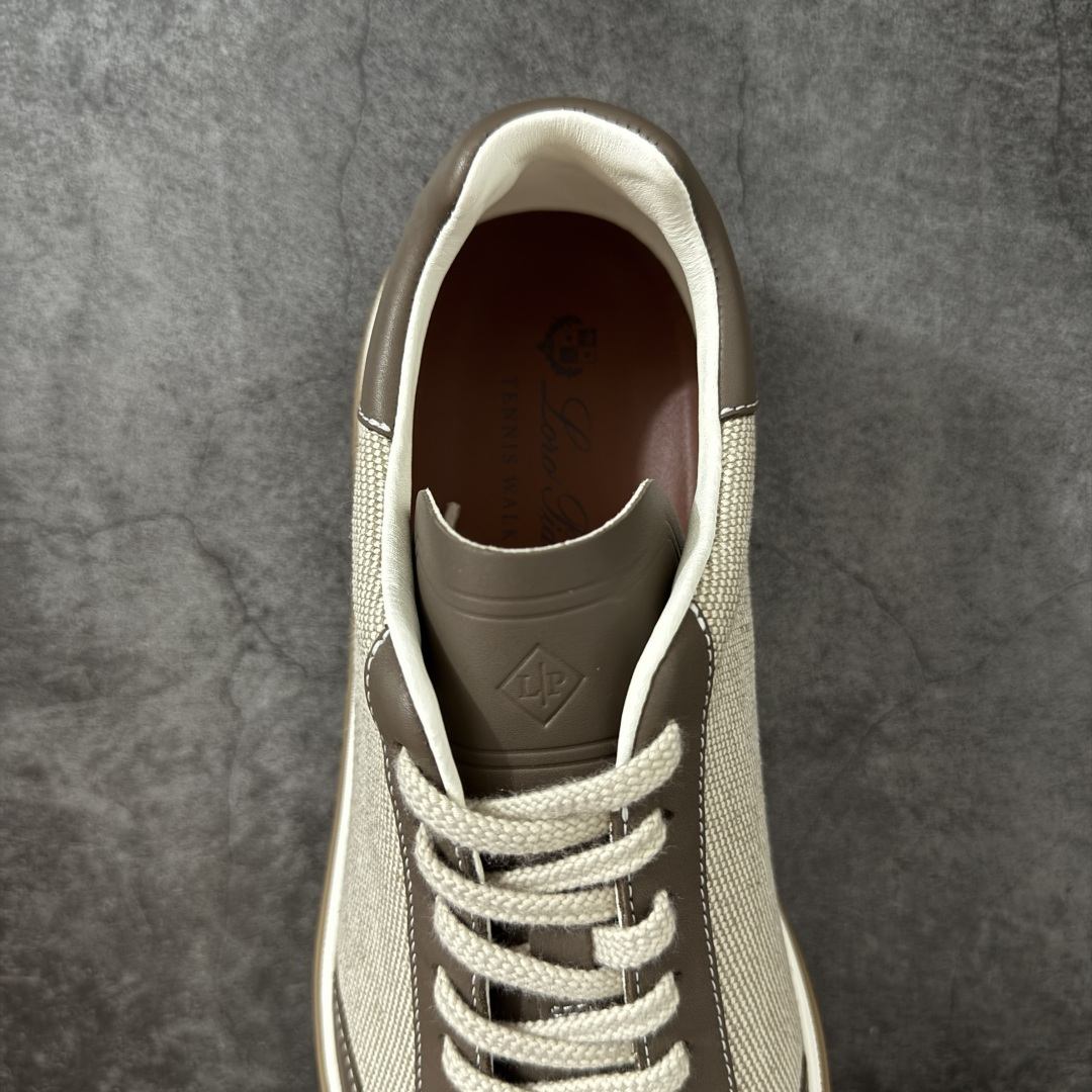 图片[8]-【佛山超A版】Loro Piana LP Tennis Walk Low 生活系列低帮复古百搭德训风休闲运动板鞋 意大利顶级奢侈品牌·诺悠翩雅 这款新款绒面革网球鞋采用超低帮设计 适合全年穿着 并具有防水性能 包边鞋底营造轻松迷人的色彩组合 将功能性与低调个性风格和谐融合 打造都市着装的理想鞋履选择 鞋跟处饰以Kummel色嵌片 柔软小牛皮鞋舌 压印LP徽标 棉质鞋带材质 鞋面：牛剖层绒面革 鞋底：橡胶 衬里：牛皮革 尺码：35 36 37 38 39 40 41 42 43 44 45-选品中心